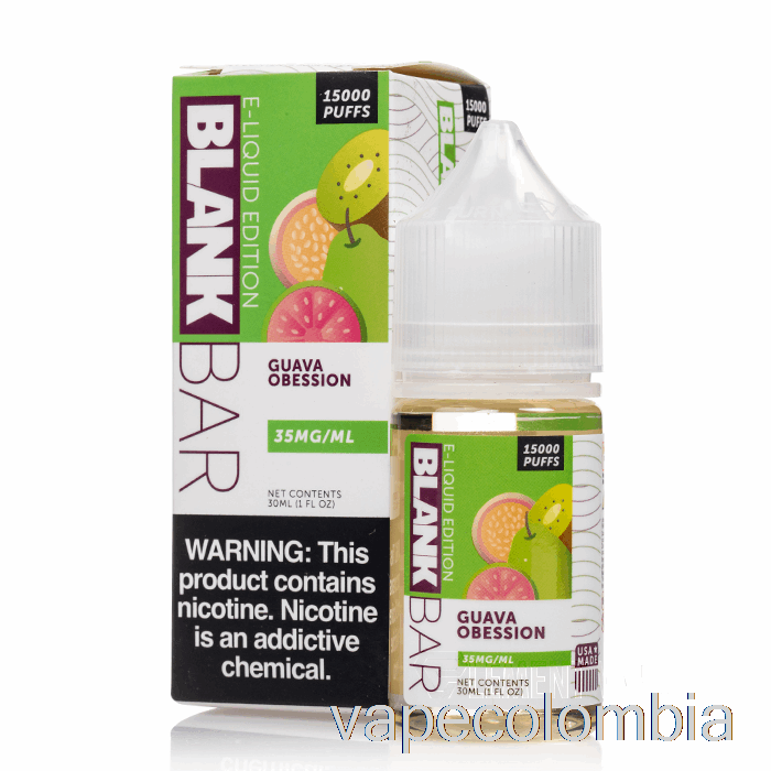 Vape Desechable Guayaba Obsession - Sales En Barra En Blanco - 30ml 35mg